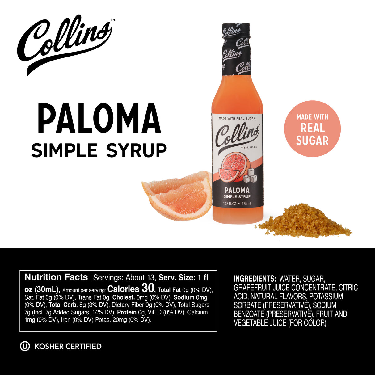 Paloma Simple Syrup, 12.7 oz