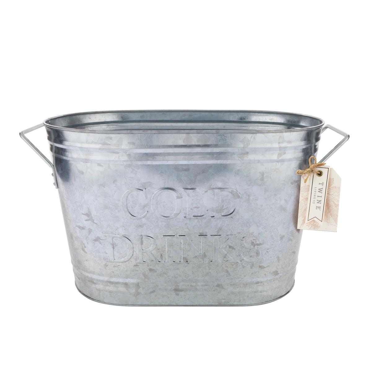 Cold Drinks Galvanized Metal Beverage Tub