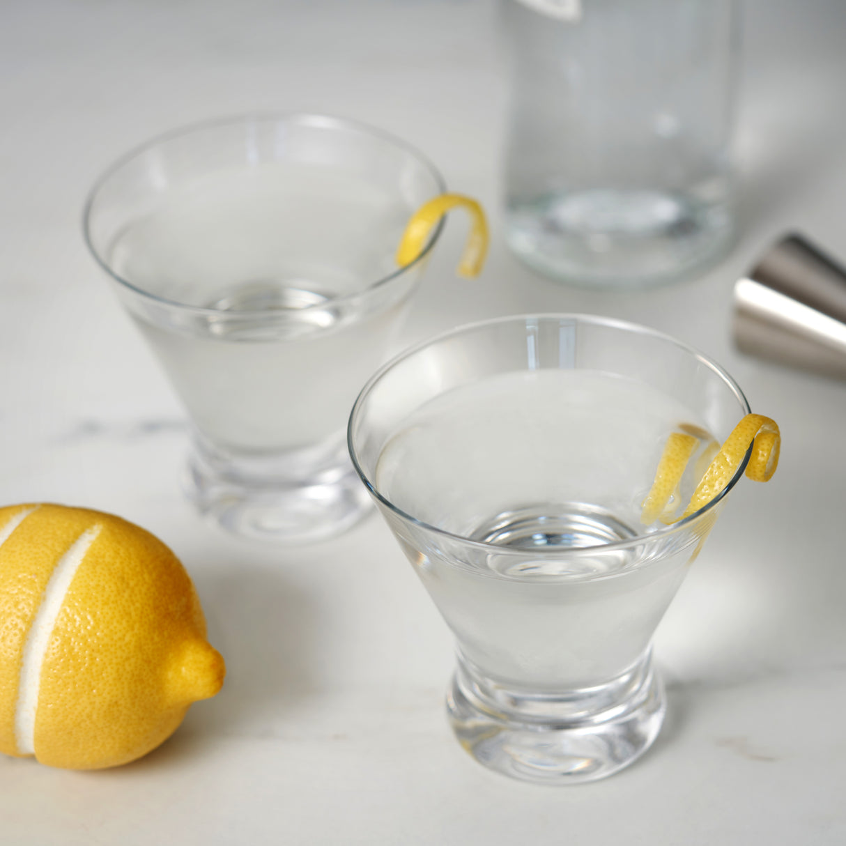 Stemless Martini Glasses, Set of 4