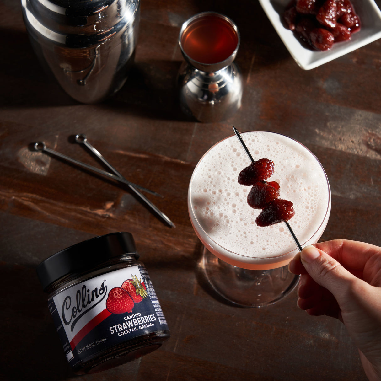 Candied Strawberries in Syrup, 10.6 oz