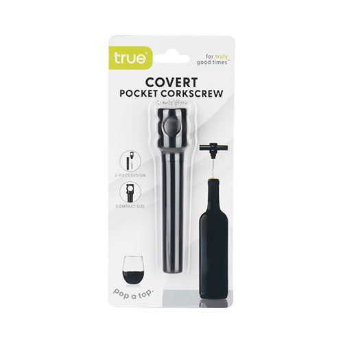 Covert Pocket Corkscrew in Black