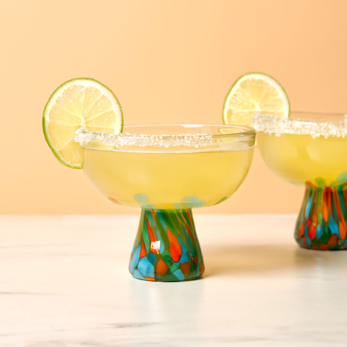 Segunda Vida Viajar Margarita Glasses, Set of 2