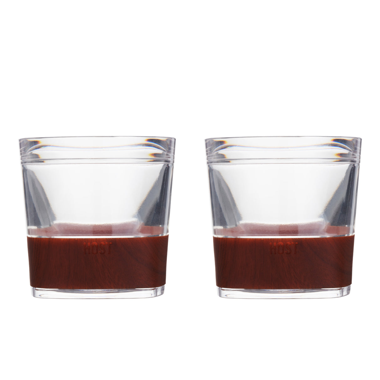 Whiskey FREEZE Cooling Cup in Wood Pattern, Set of 2