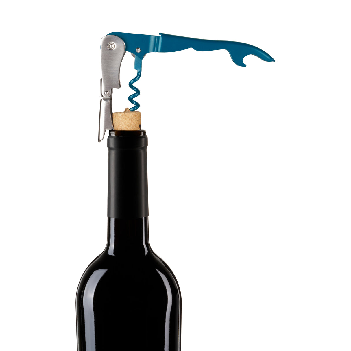 Double Hinge Corkscrew in Deep Teal