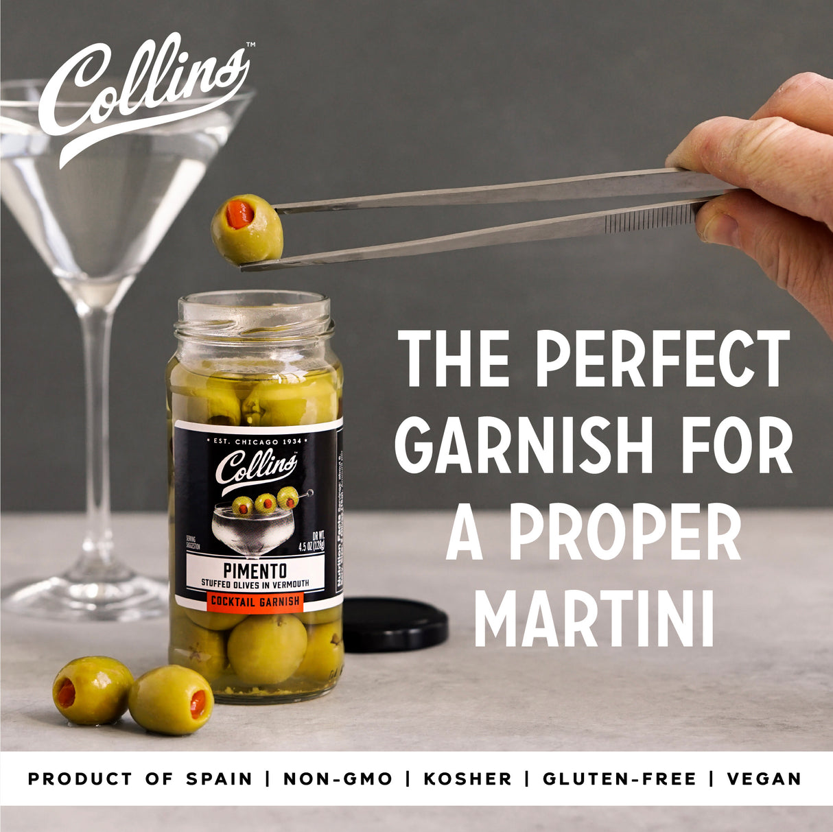 Pimento Stuffed Olives in Vermouth , 4.5 oz