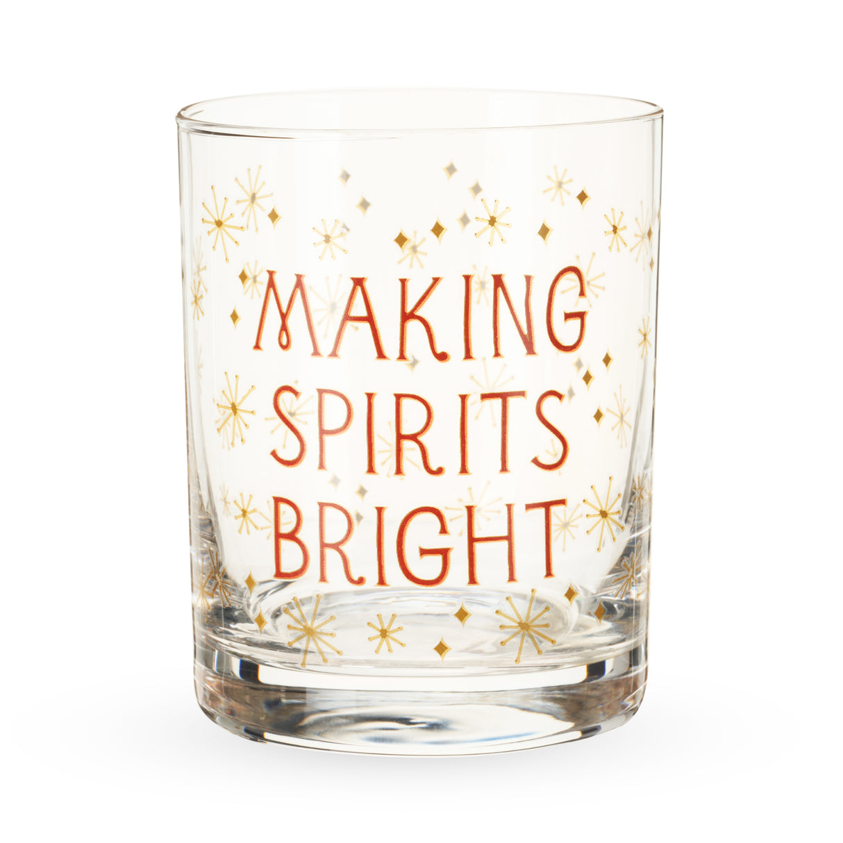 Making Spirits Bright Rocks Glass