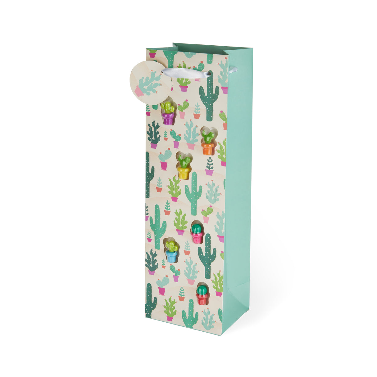 Cactus Wine Charm Single Bottle Wine Bag