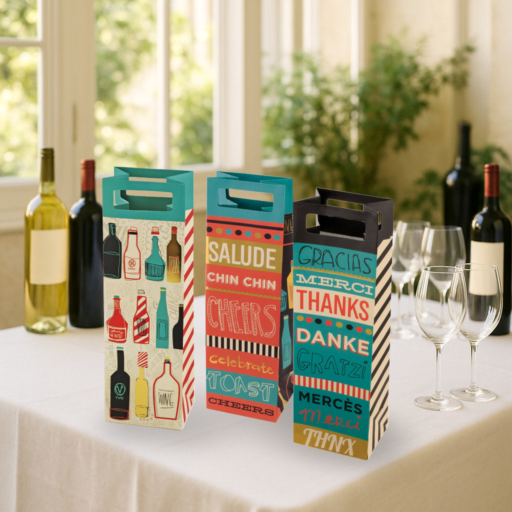 Gracias Single Bottle Wine Bag in Assorted Colors