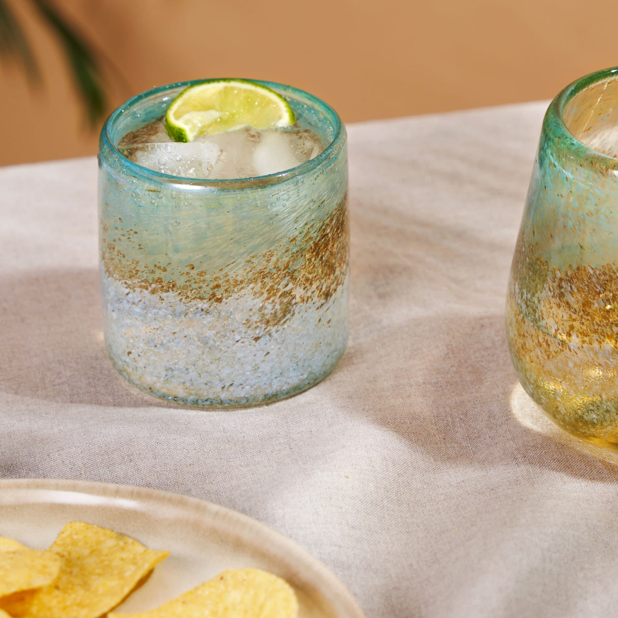 Segunda Vida Playa Bonita Recycled Tumblers, Set of 2