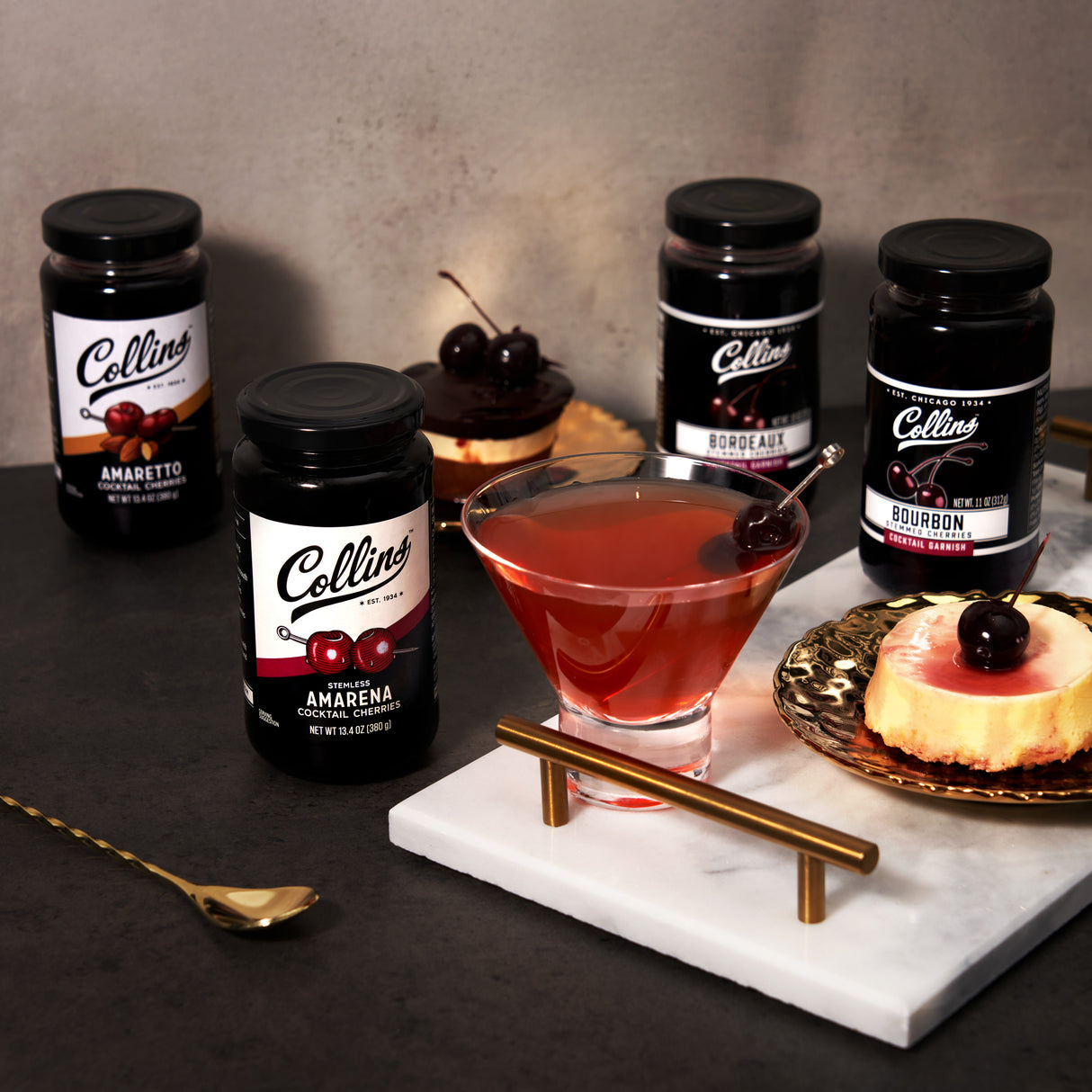 Stemless Amaretto Cherries, 13.4 oz