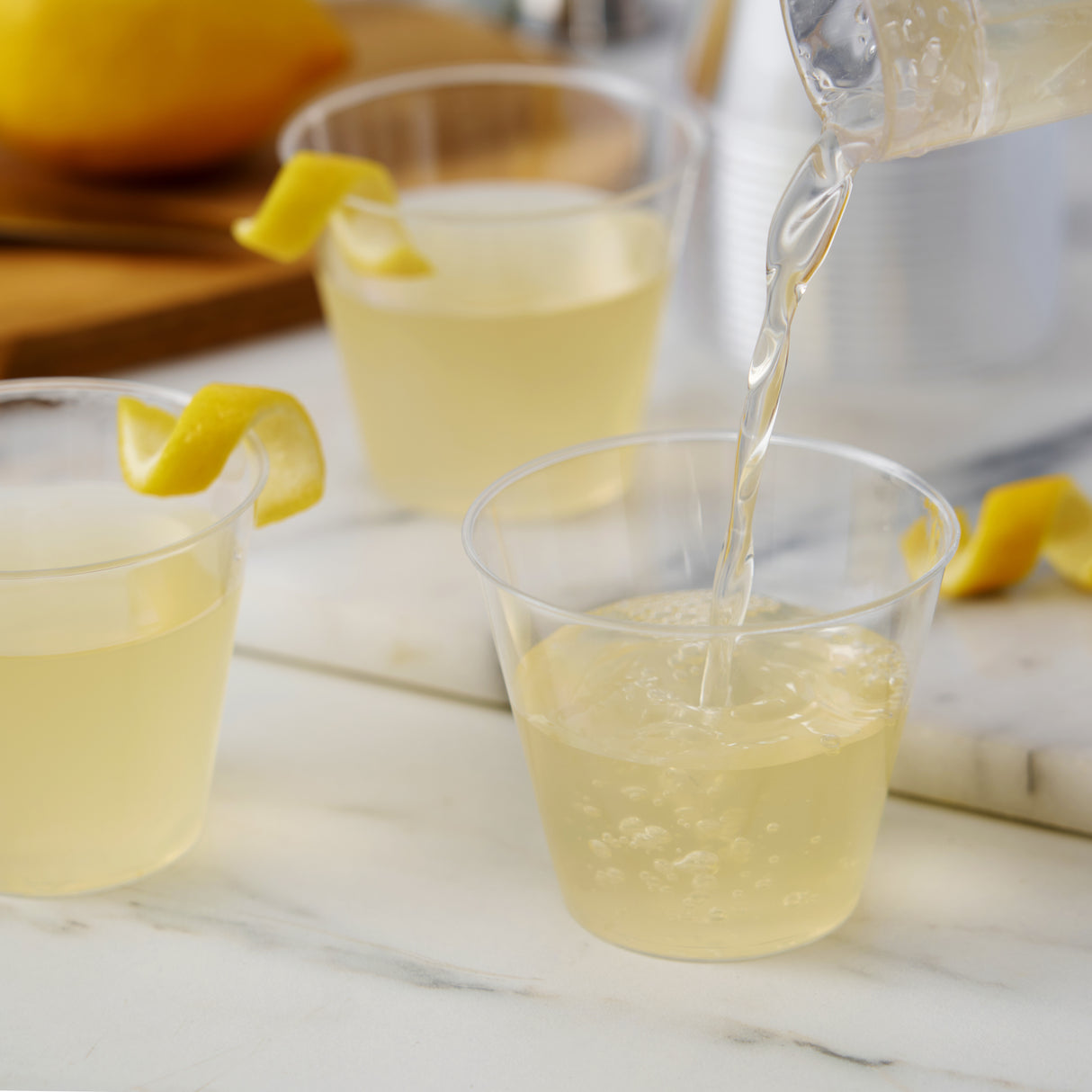 Party 5 oz Plastic Tumblers in Clear, Set of 40