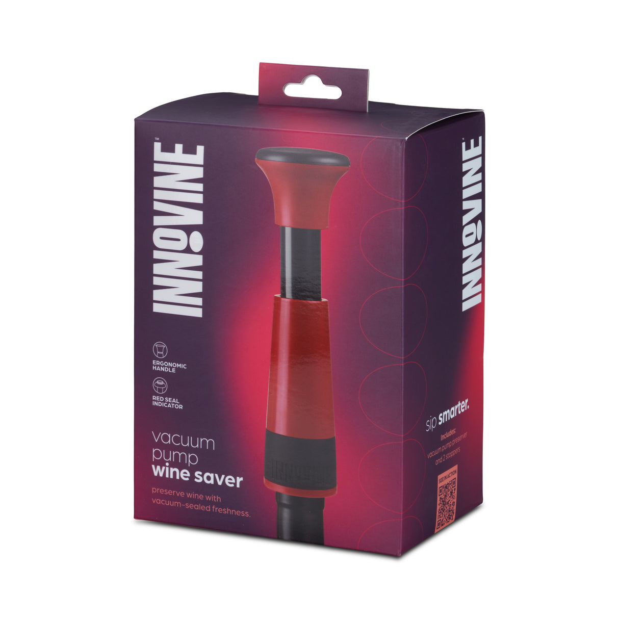 Vacuum Pump Wine Saver in Raspberry
