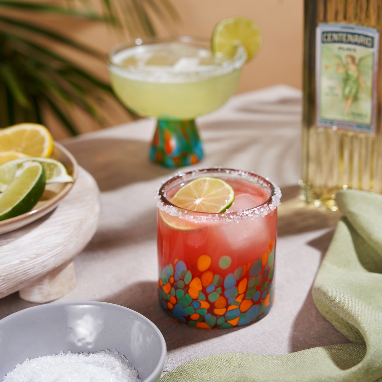 Segunda Vida Viajar Margarita Glasses, Set of 2