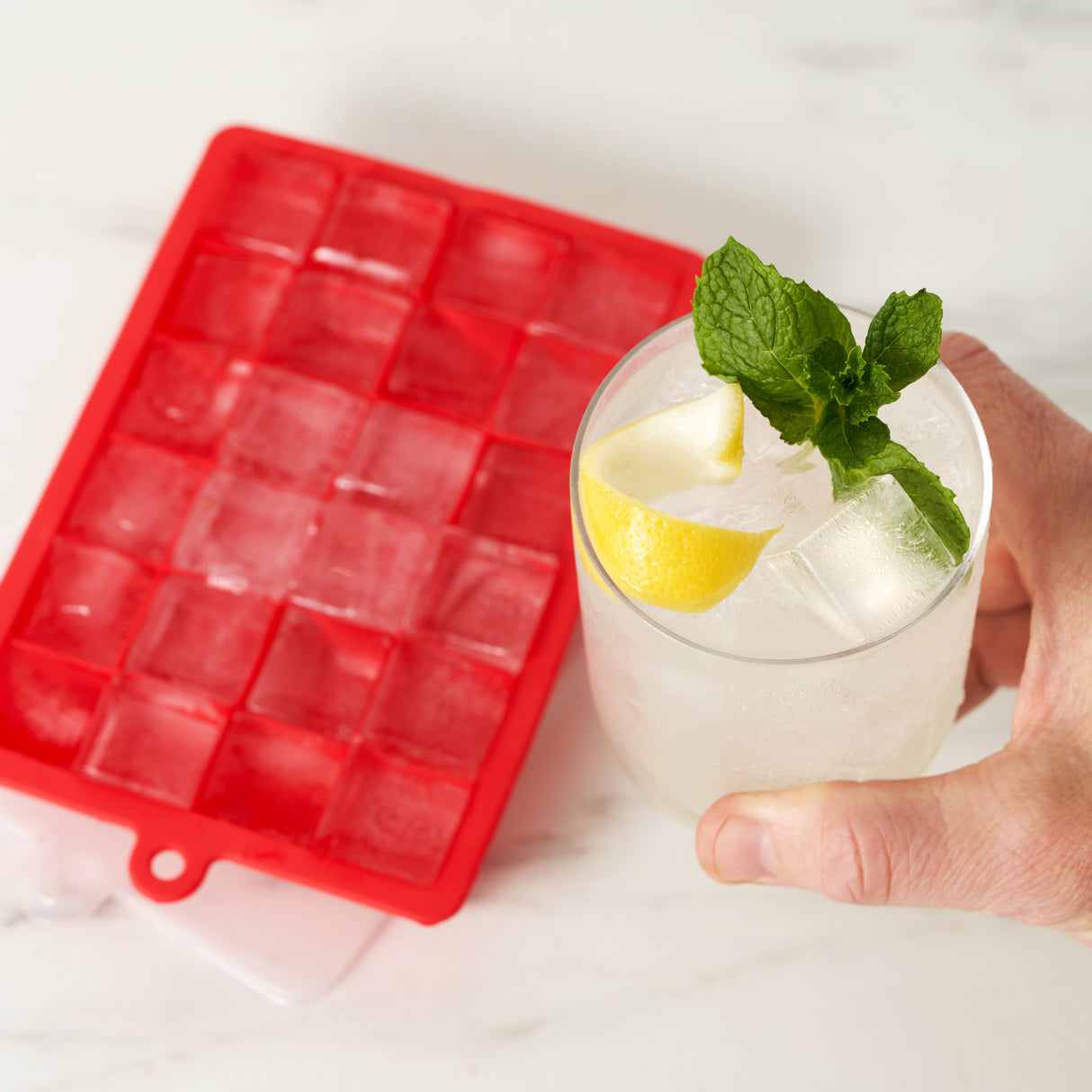 Chill 1'' Silicone Ice Cube Tray in Assorted Colors