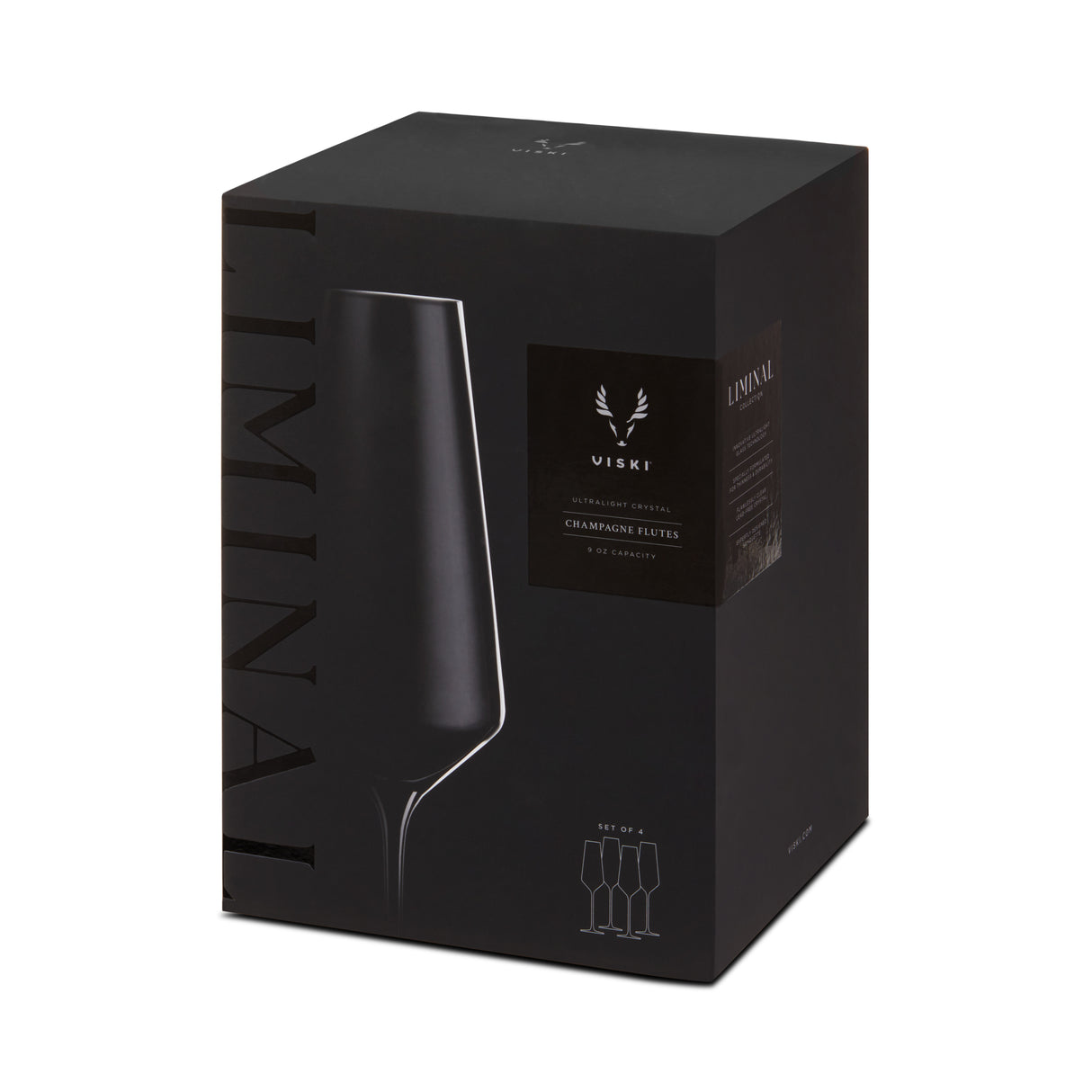 Reserve Liminal Champagne Flutes, Set of 4