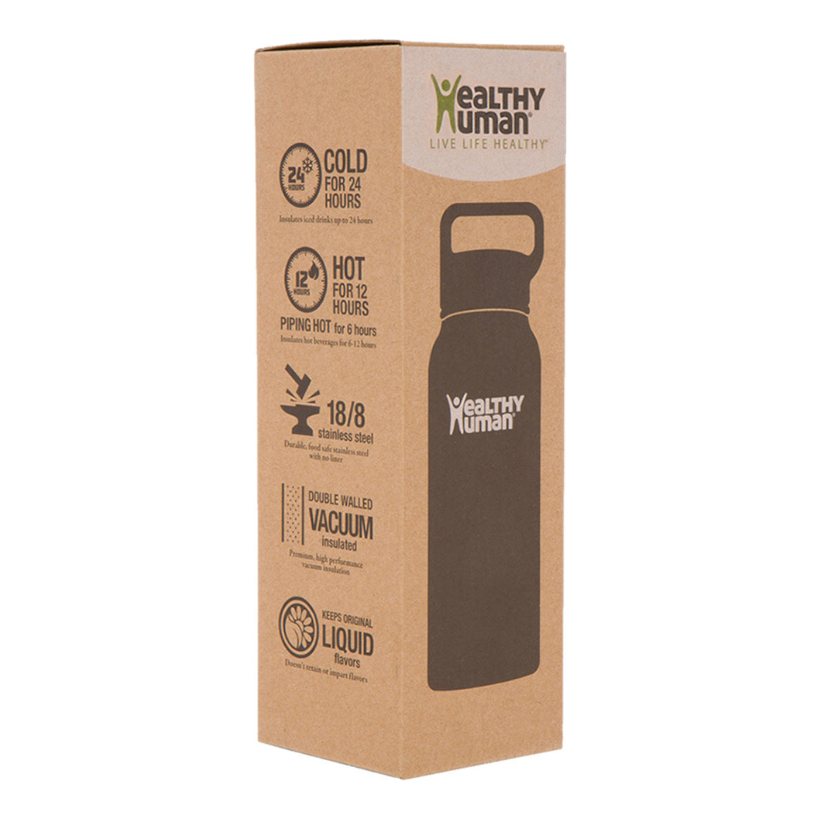 The Stein Water Bottle in Stone White, 21 oz