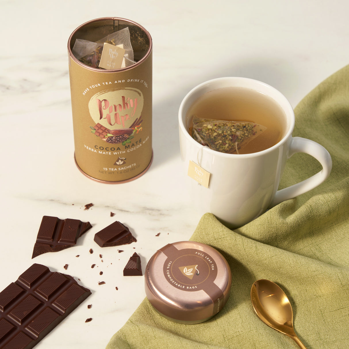 Cocoa Mate Yerba Maté, 15 Sachets