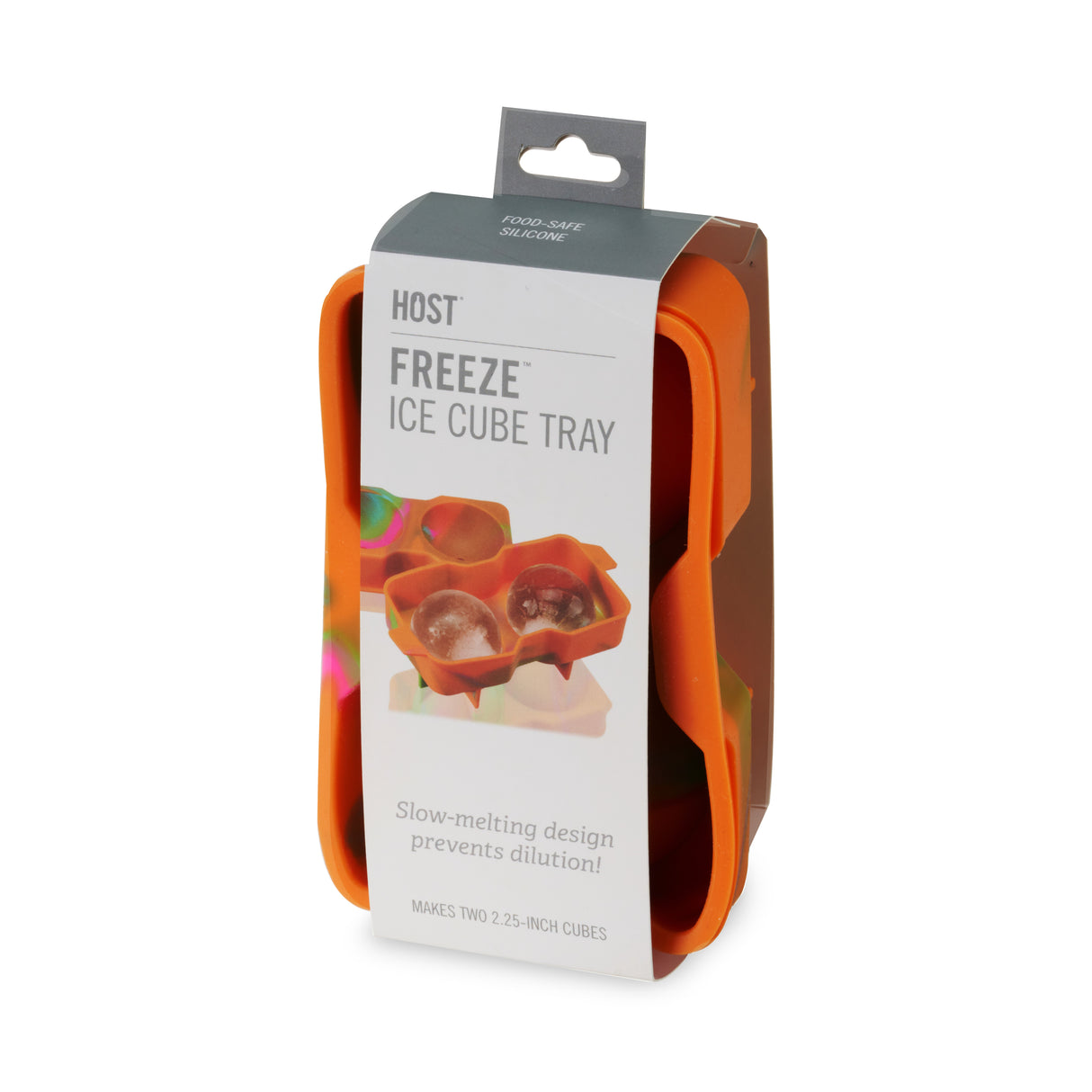 Silicone 2.25" Ice Sphere Mold in Colored Marble