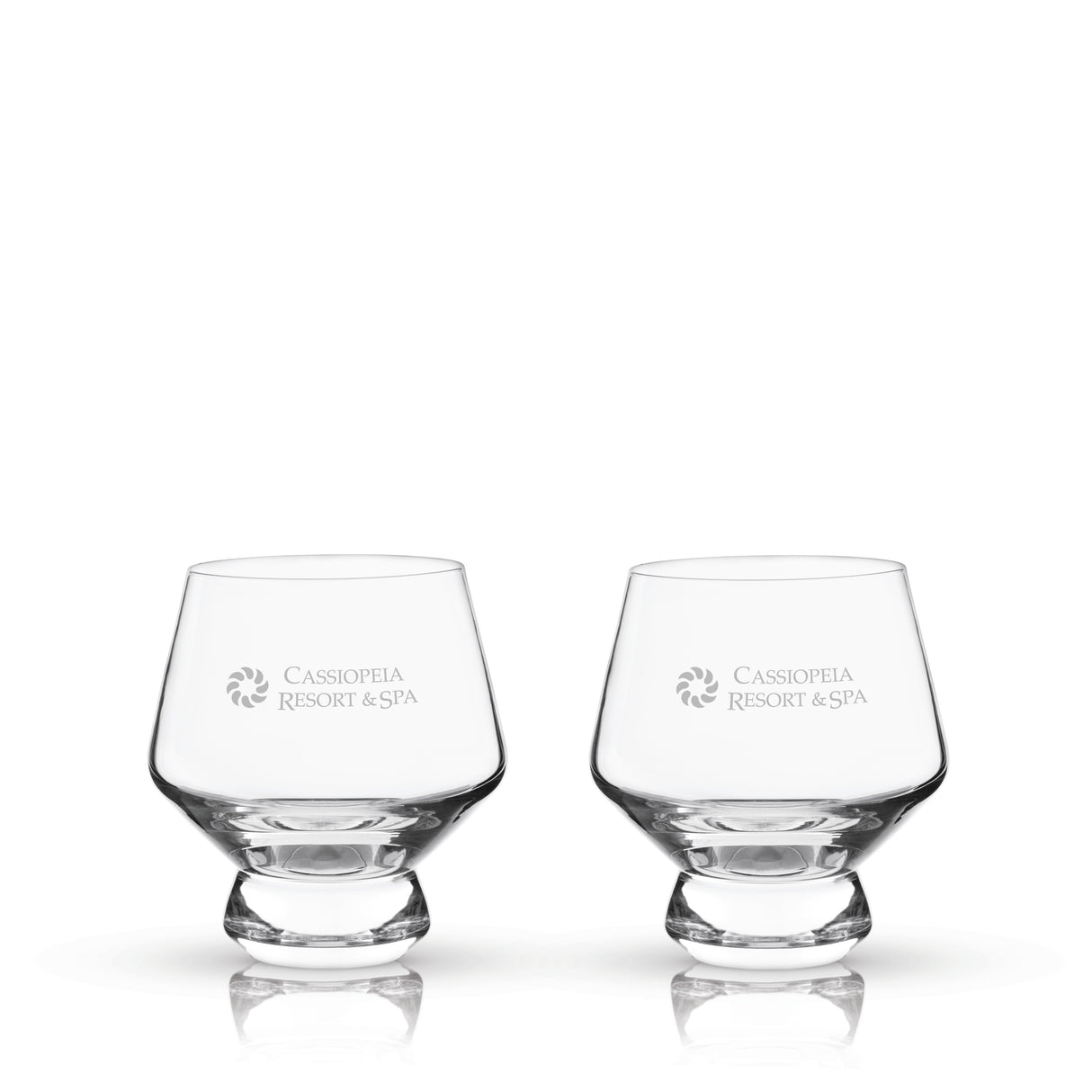 Raye Footed Crystal Punch Glasses, Set of 2
