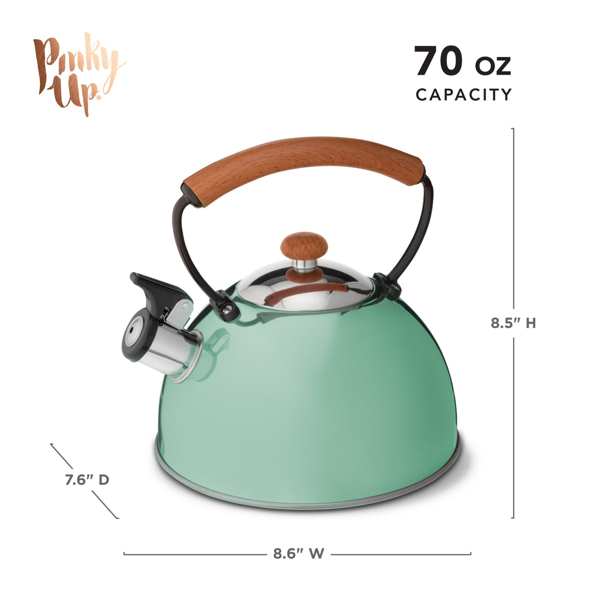 Hadley Tea Kettle in Pistachio
