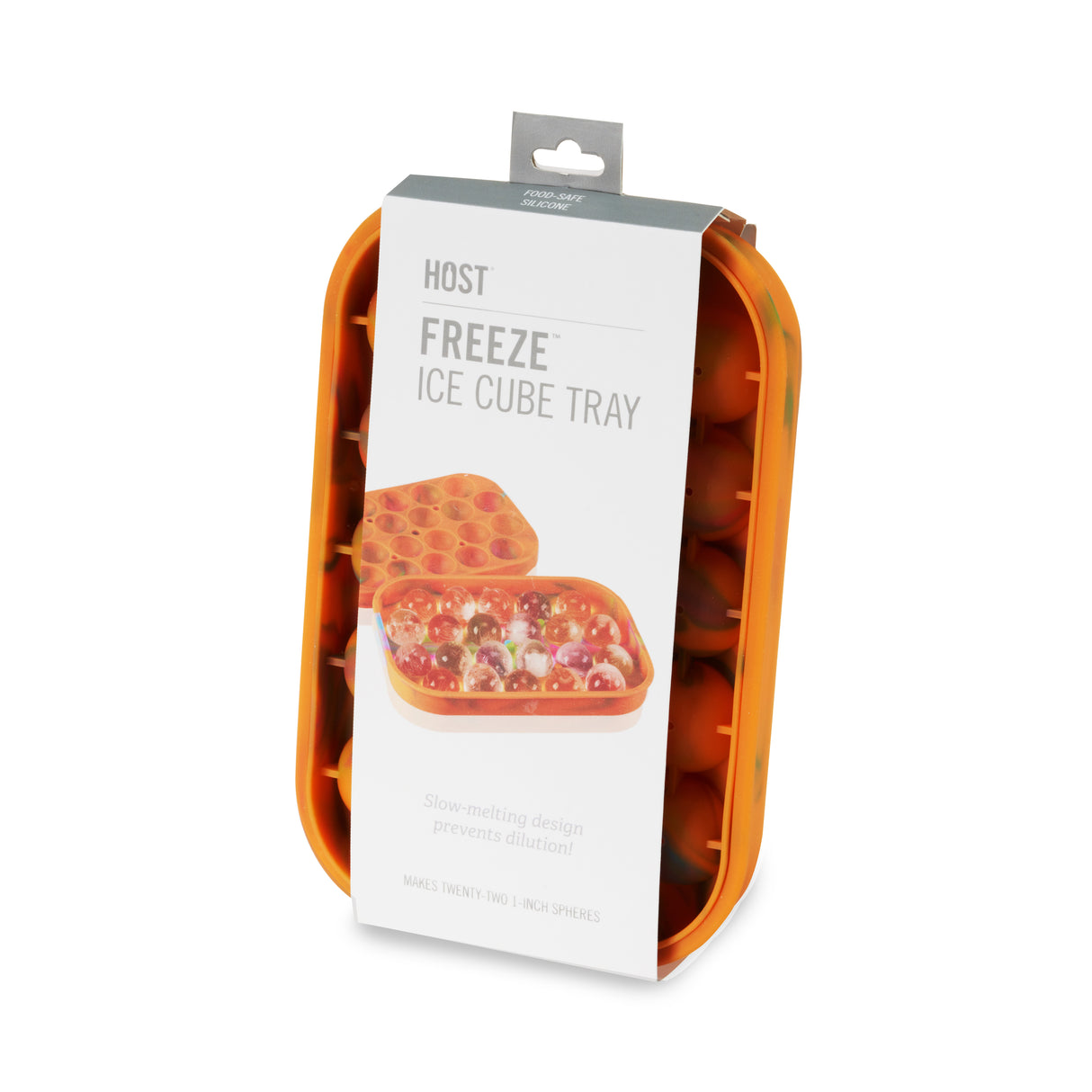 Silicone 1" Ice Sphere Mold in Colored Marble