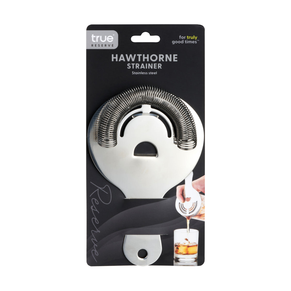 Hawthorne Cocktail Strainer in Stainless Steel