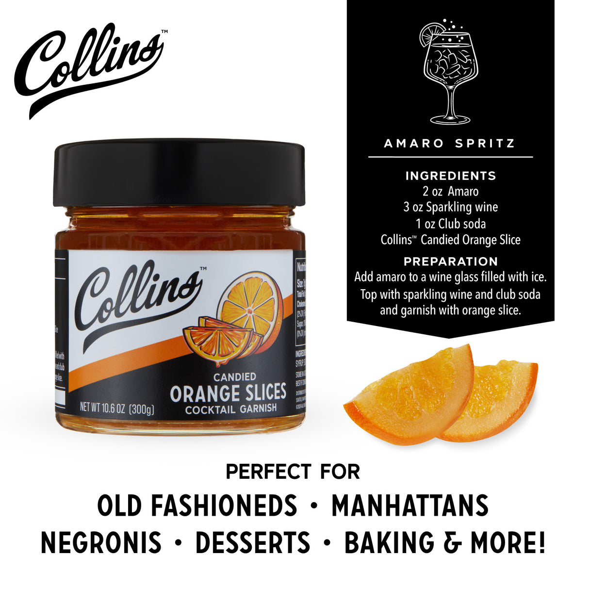 Candied Orange Slices in Syrup, 10.6 oz
