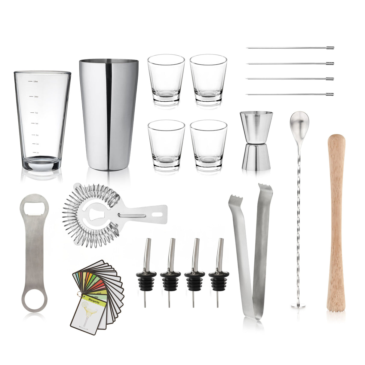 20-Piece Mixologist Barware Set