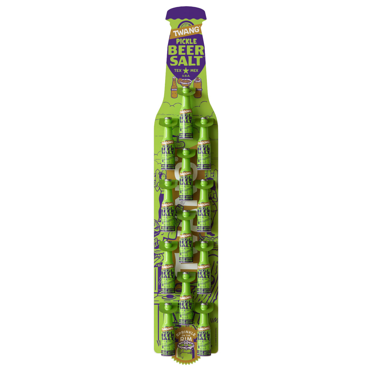 Twang Beer Salt Pickle, Clip Strip 12ct