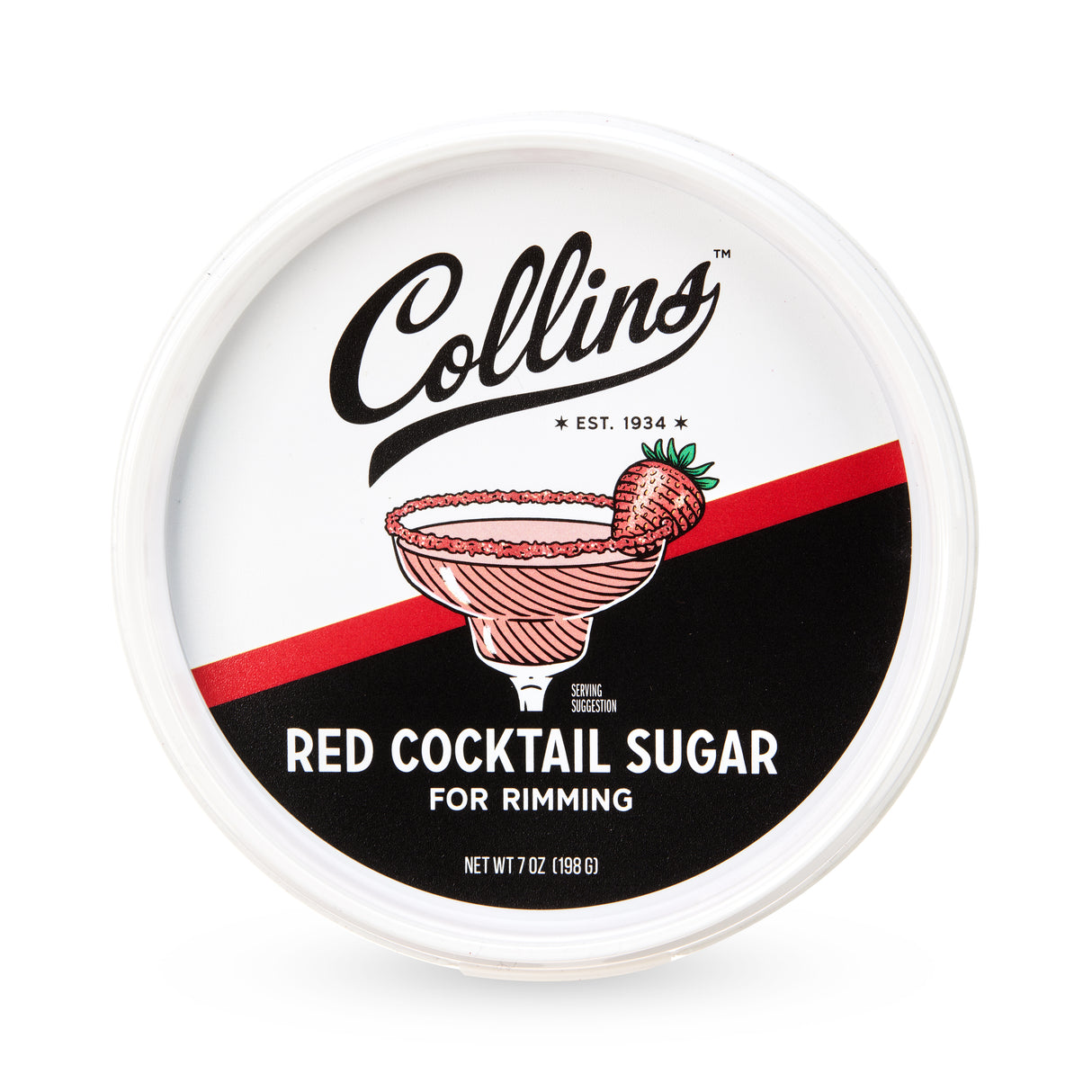 Red Rimming Sugar, 7 oz