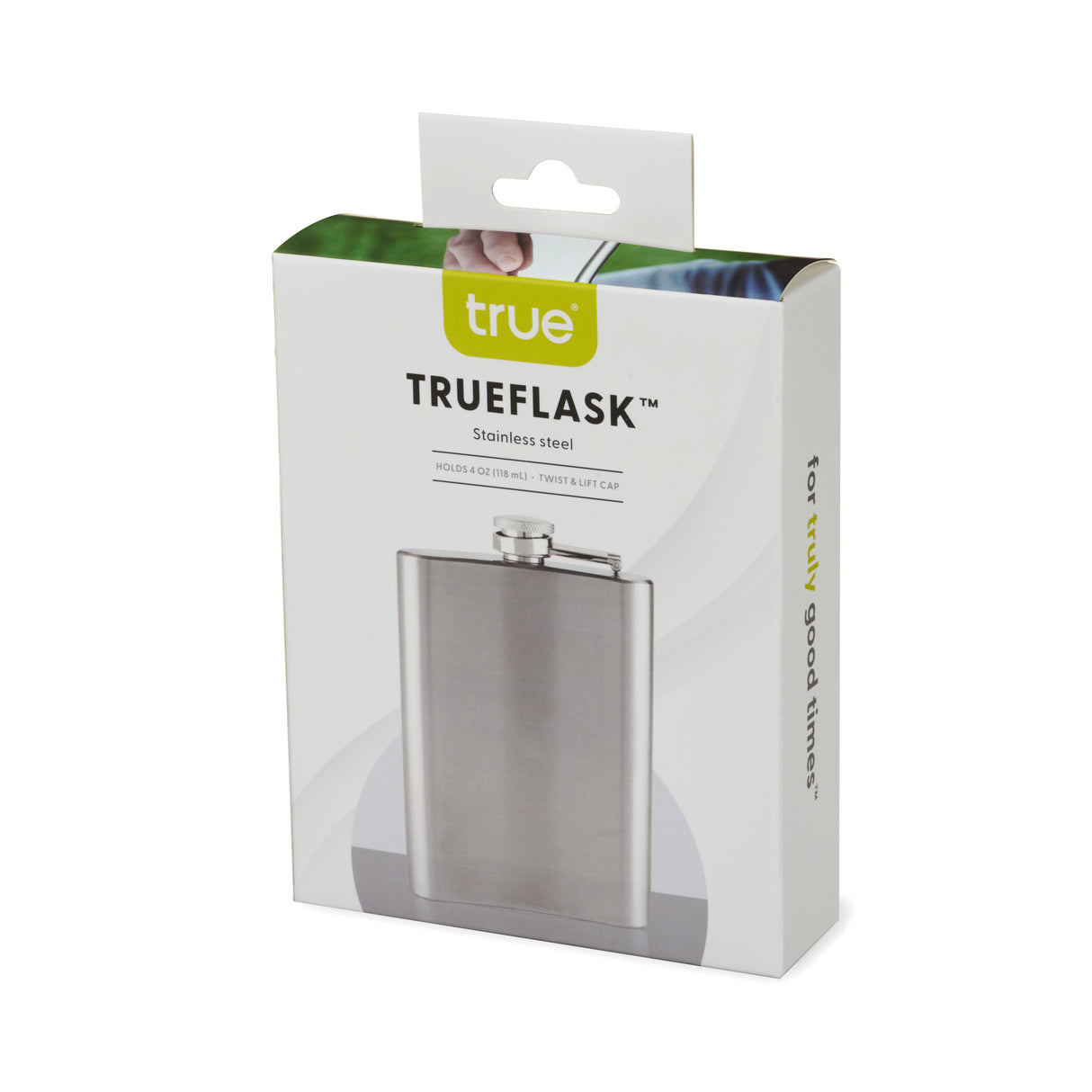 Trueflask 4 oz Stainless Steel Flask