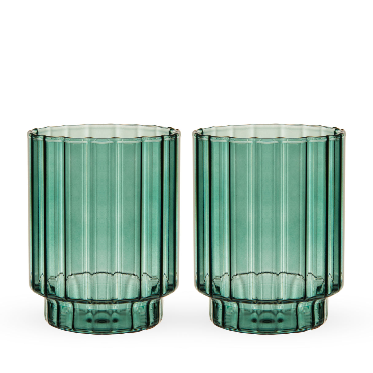 Malachite Optic Tumblers, Set of 2