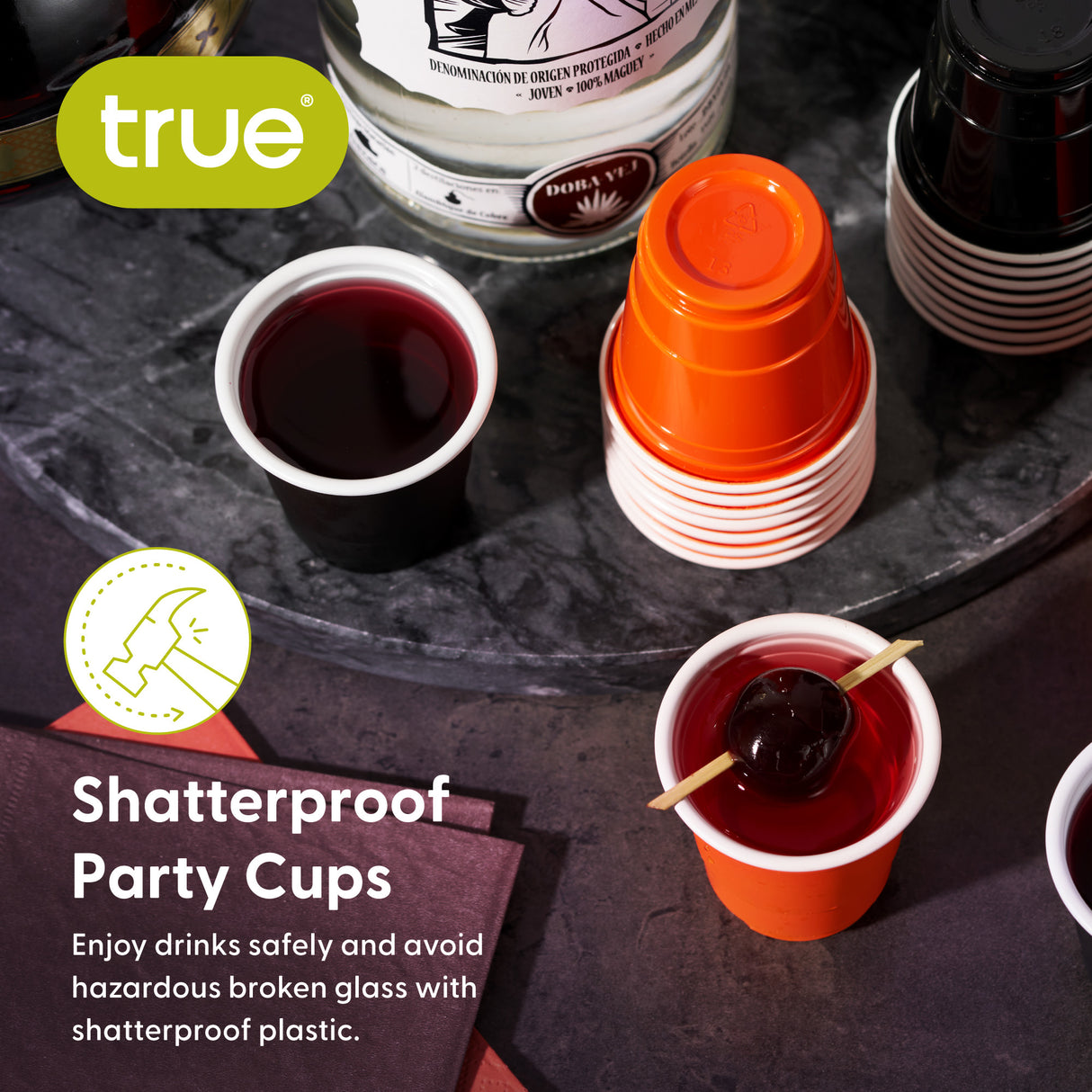 Party 2 oz Lil Spooky's Mini Plastic Shot Cups, Set of 20