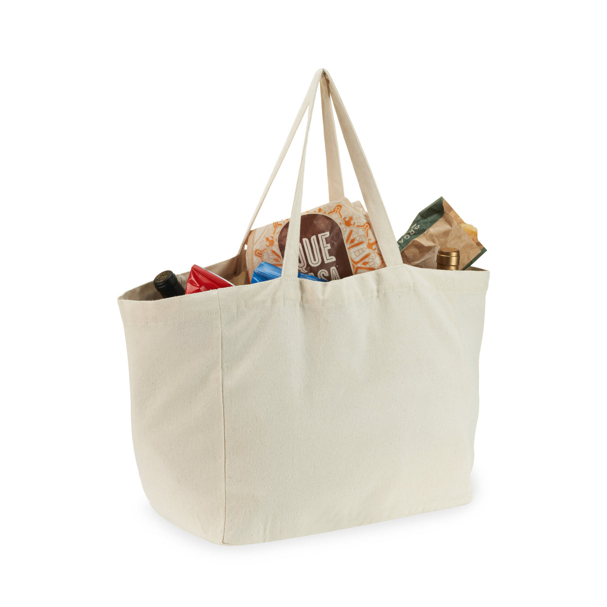 Canvas Grocery Tote, 8.3 gallon