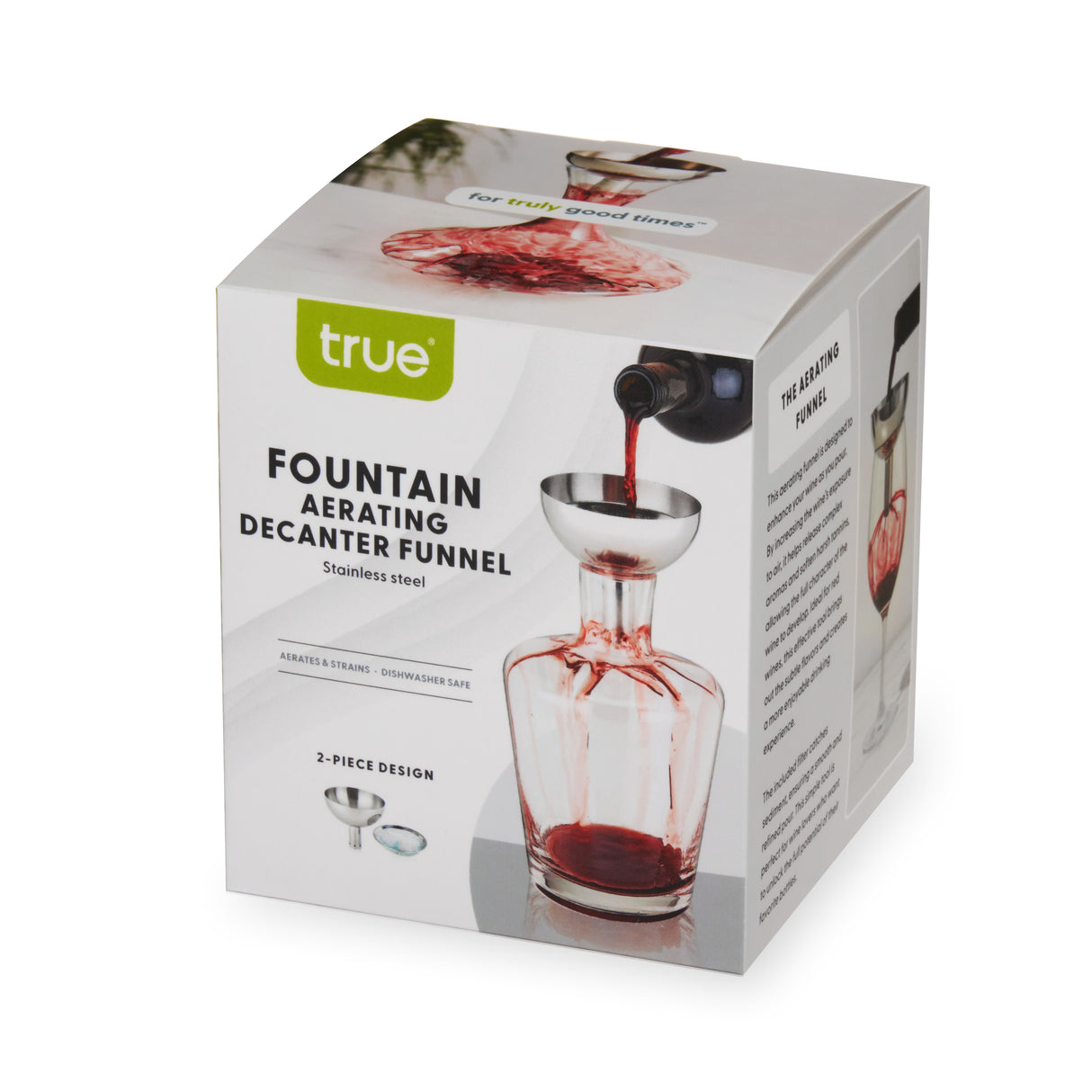 Fountain Stainless Steel Aerating Decanter Funnel