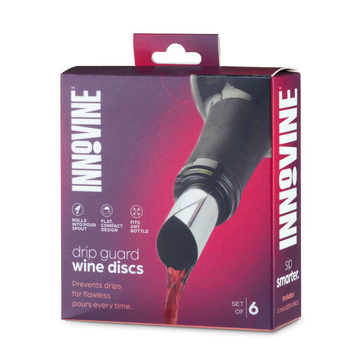 Drip Guard Wine Discs, Set of 6