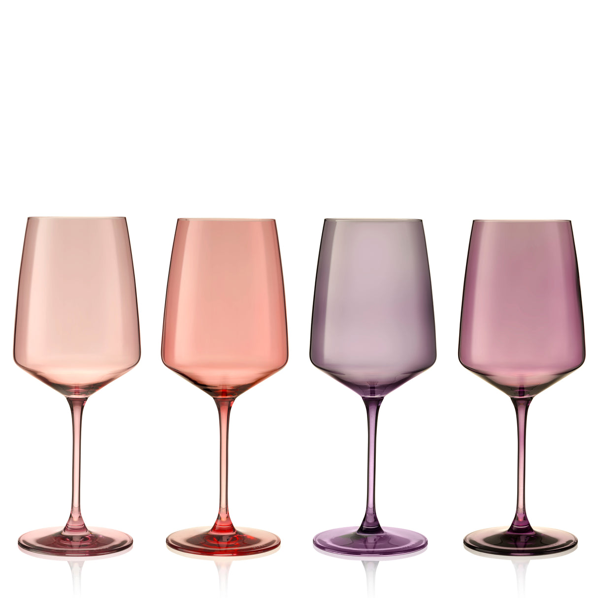 Reserve Nouveau Crystal Wine Glasses in Moonrise, Set of 4