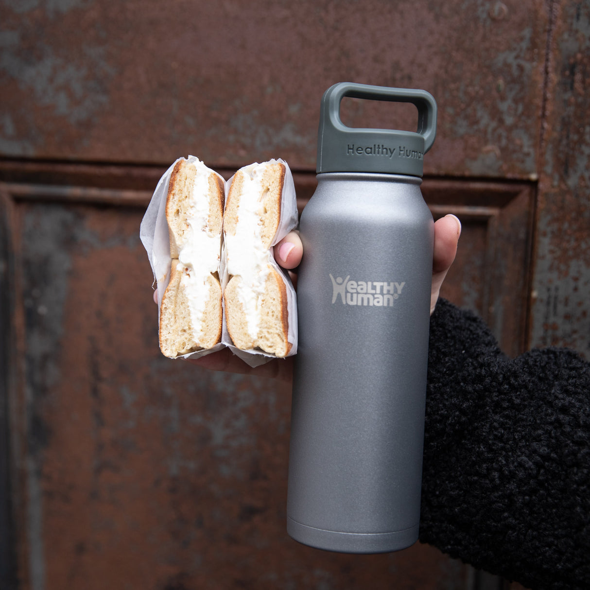 The Stein Water Bottle in Slate Gray, 21 oz