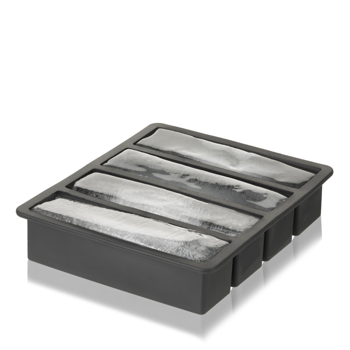 Glacier Highball Ice Cube Tray with Lid in Grey