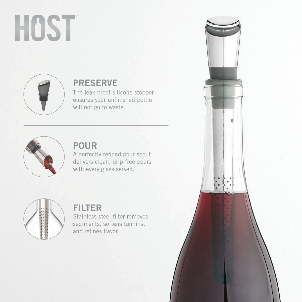 FILTER Wine Pour Spout