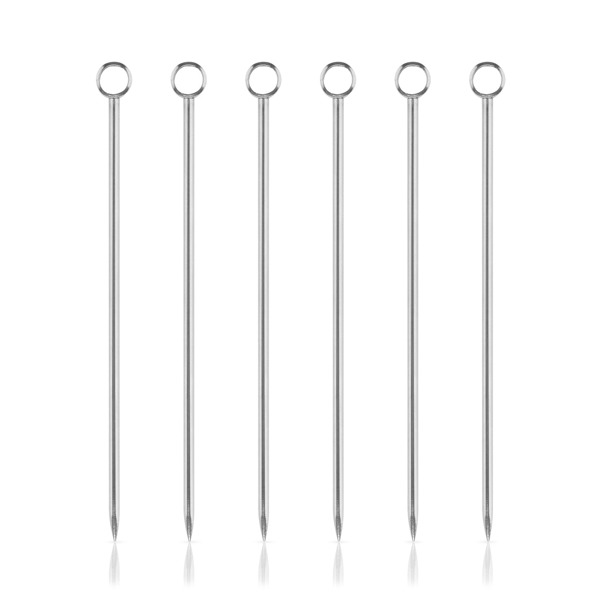 Harrison Cocktail Picks in Stainless Steel, Set of 6