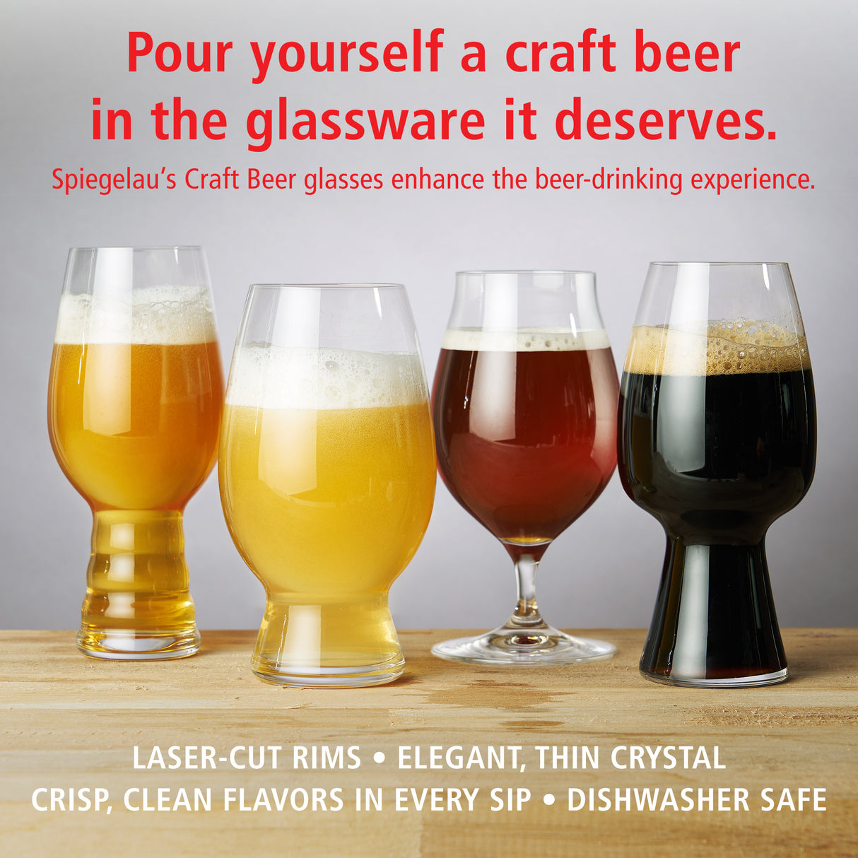 Craft Beer Glasses Tasting Kit (Set of 3)