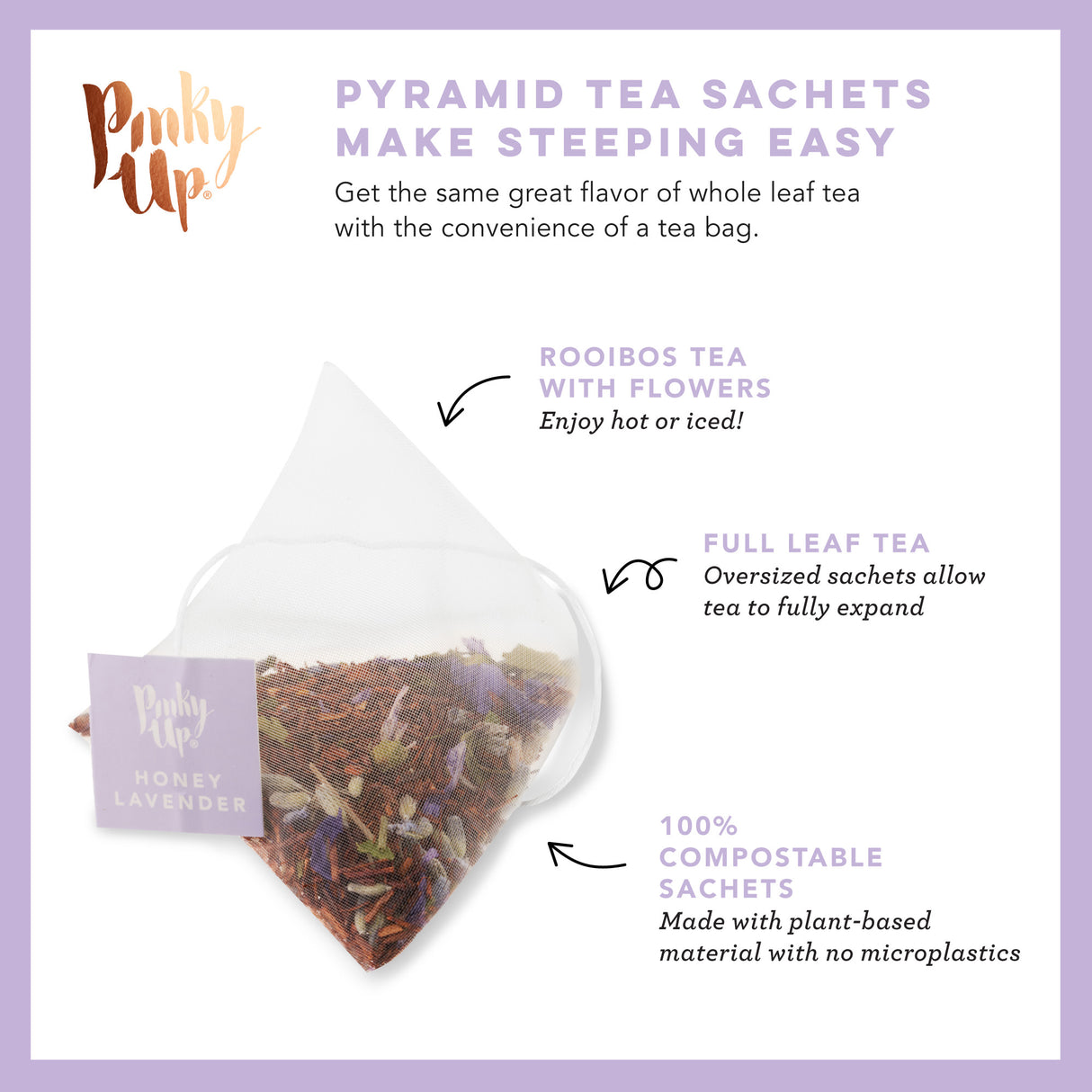 Honey Lavender Rooibos Tea, 15 Sachets