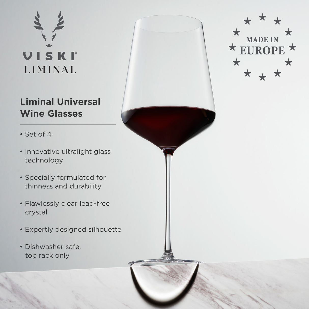 Reserve Liminal Universal Wine Glasses, Set of 4
