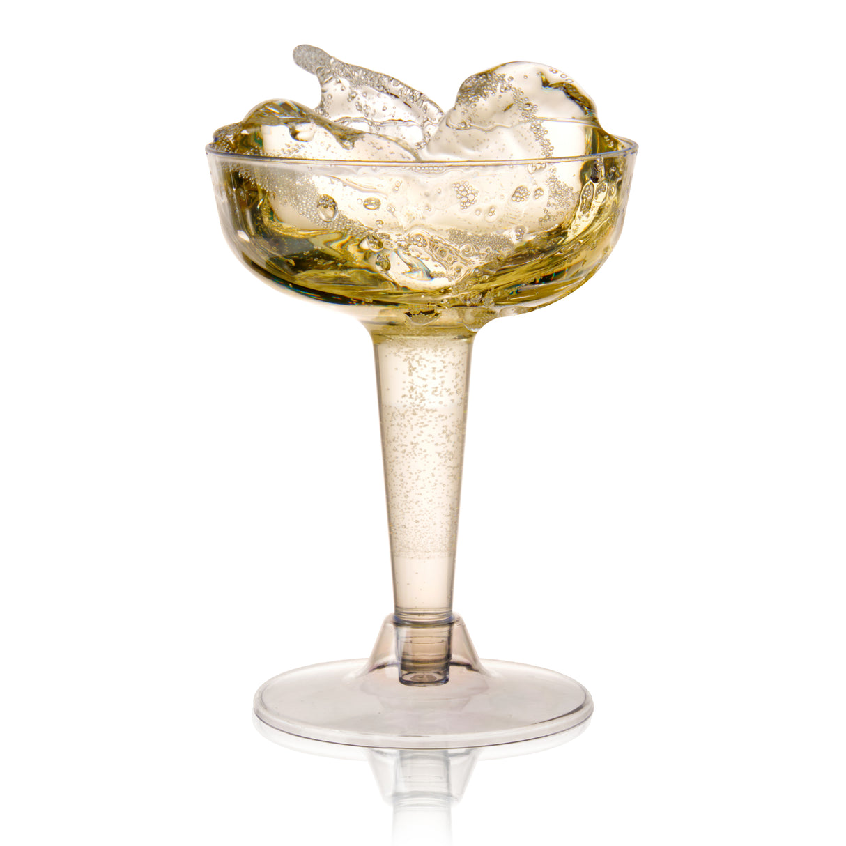 Party 5 oz Plastic Champagne Coupes in Clear, Set of 20