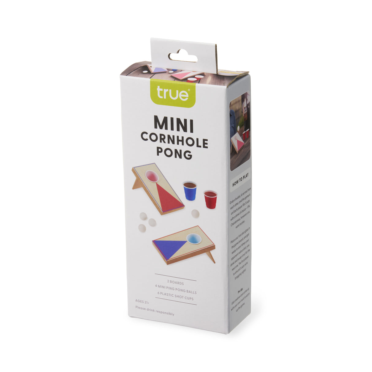 Mini Cornhole Pong Set