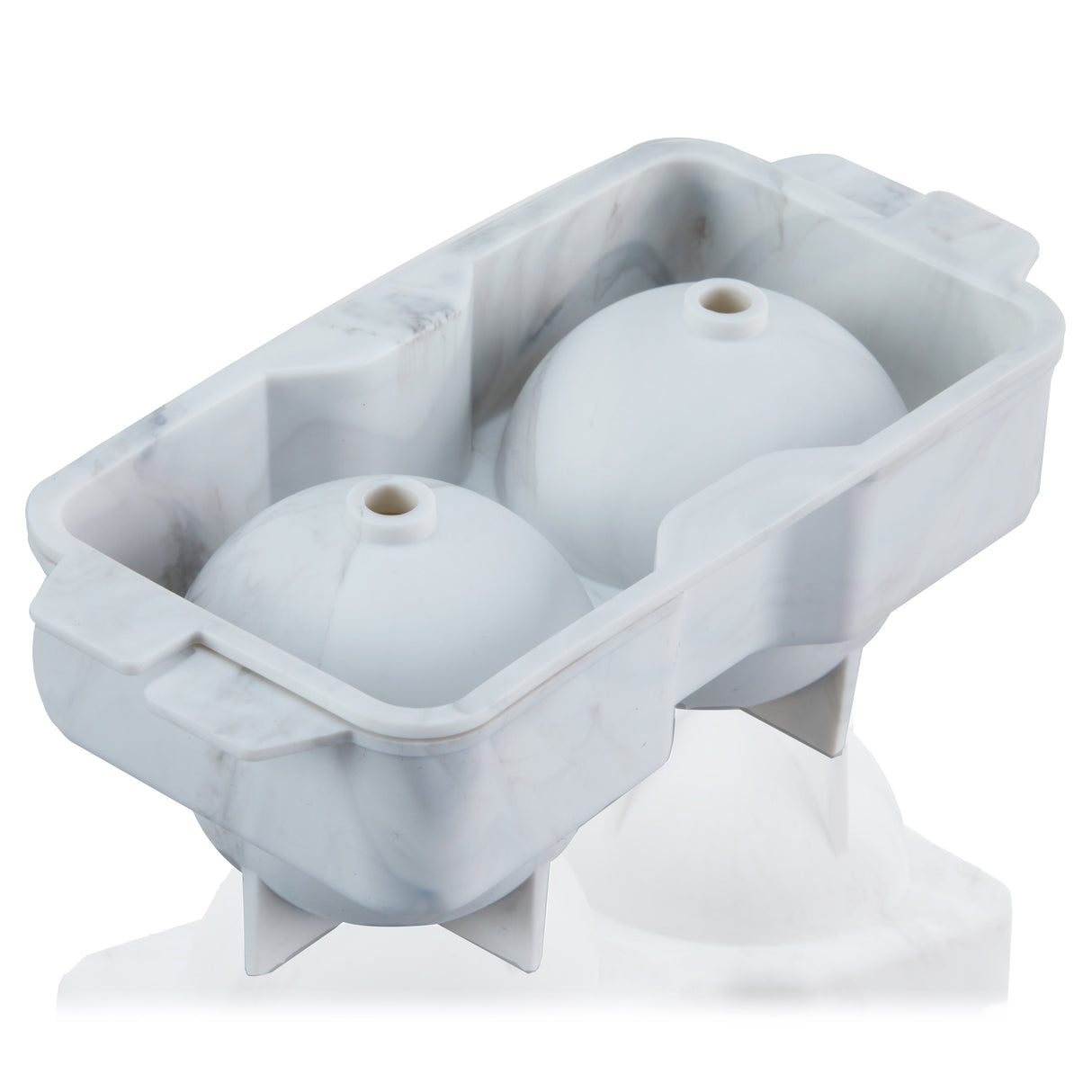Silicone 2.25" Ice Sphere Mold in Marble