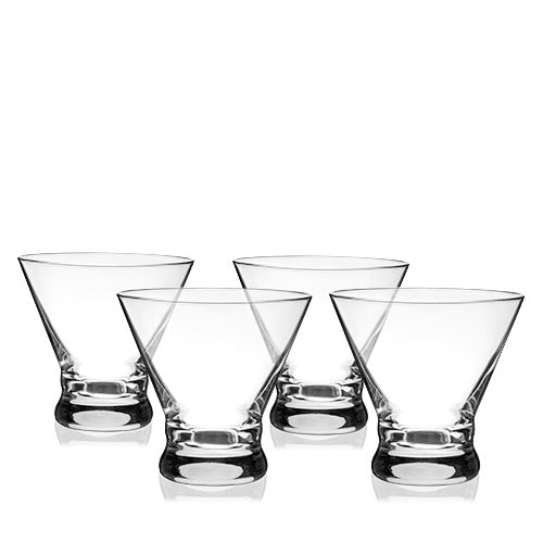 Stemless Martini Glasses, Set of 4