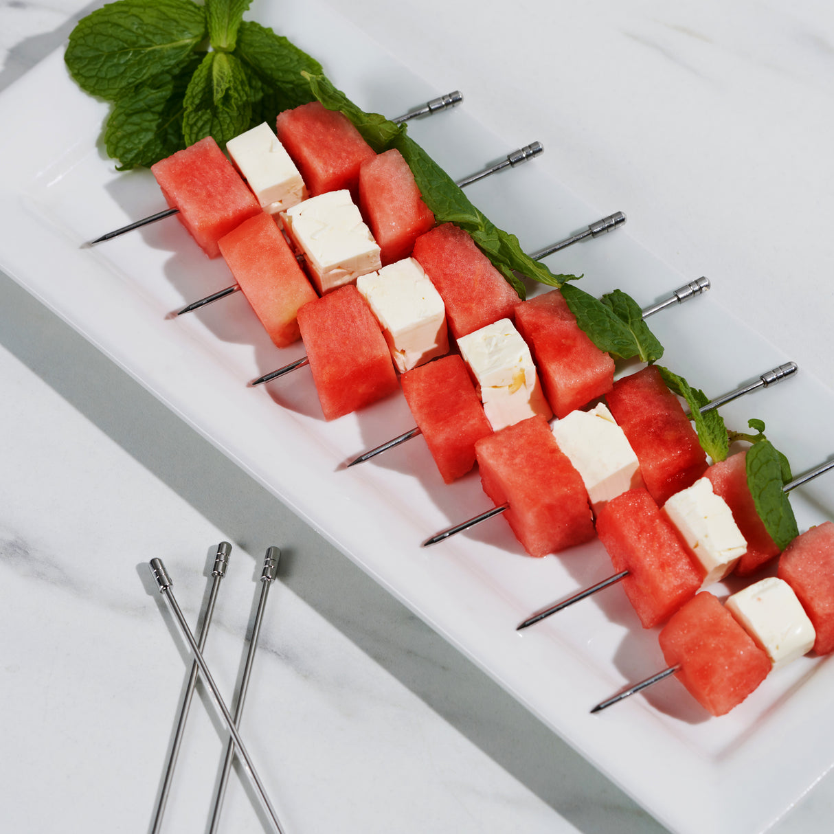 Stainless Steel Cocktail Picks, Set of 10