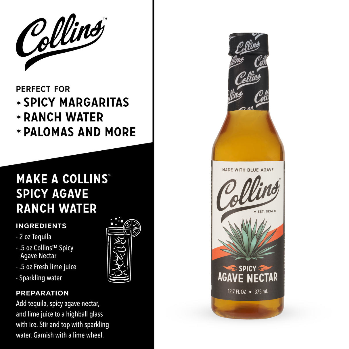 Spicy Agave Nectar, 12.7 oz